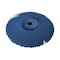Dedeco Sunburst Radial Bristle Discs 4 in X 1/2 in Curved Tc Blue 400 Grit A/O 1/Unit 2276 - alternate 1